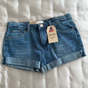 Levi's Classic Blue Jean Shorts for Women